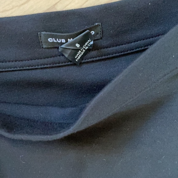 Club monaco black ruffled a-symmetrical skirt 8 - Picture 2 of 2